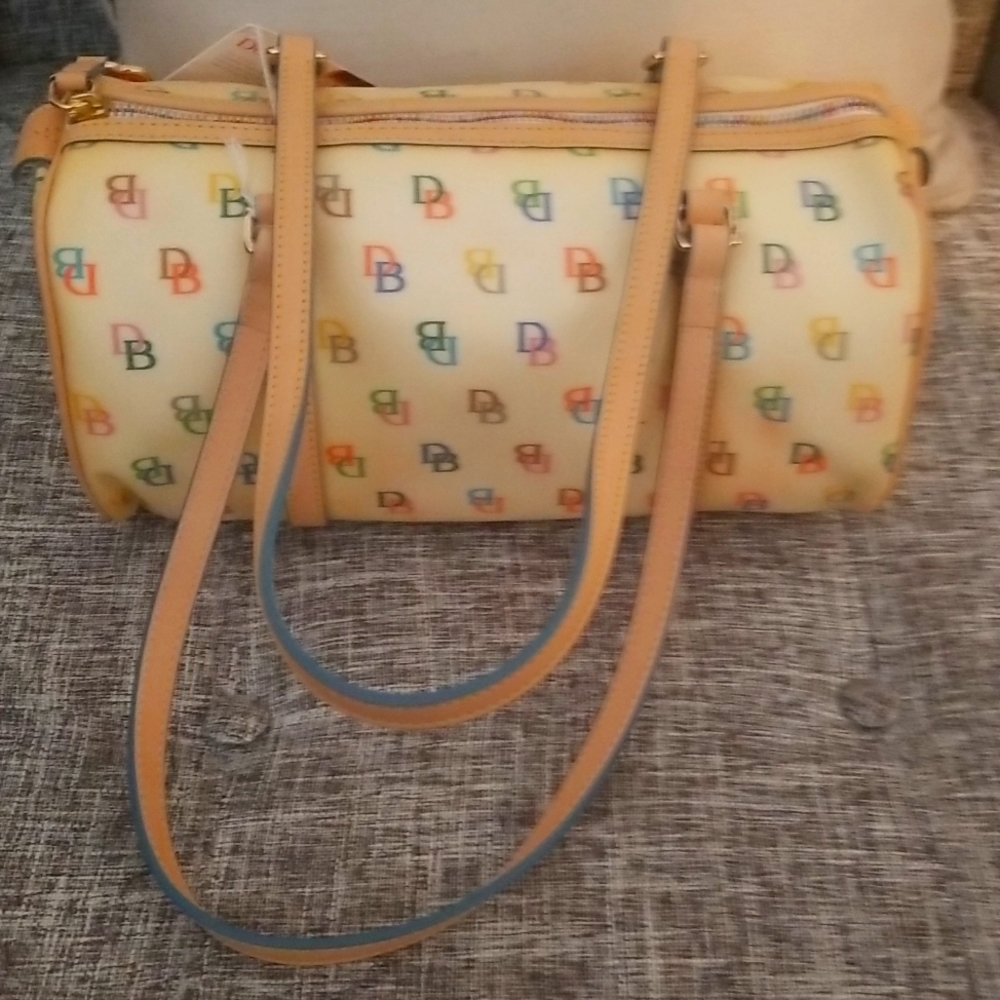 Dooney & Bourke Multicolor Logo Barrel Bag - Picture 3 of 8